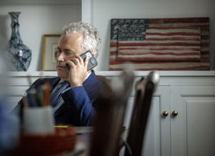 Jeff Zients, then President Biden's coronavirus response coordinator, in his West Wing office in Washington in June 2021.