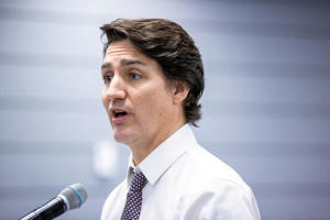 Photo Section: Canadian Prime Minister Trudeau's Richmond Hill speech