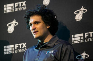 FTX CEO Sam Bankman-Fried at a press conference at FTX Arena in Miami on June 4, 2021. (Matias J. Ocner/Miami Herald/Tribune News Service via Getty Images)