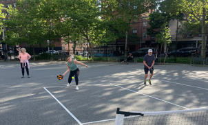 A pickleballer prepares to pounce on Cpl during a game. Playground by John A. Seravalli. In November, New York City officials banned the game of pickleball after confrontations between players and other park-goers at playgrounds.