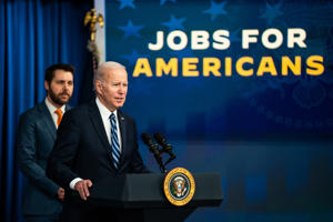 On Friday, President Biden delivered a statement on the January jobs report at the White House complex in Washington.