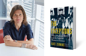 Author Kate Zernick and her book The Exceptions.