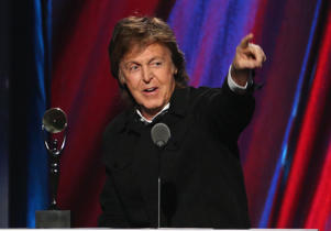 Paul McCartney | Kevin Kane/WireImage Inducted into the Rock and Roll Hall of Fame.