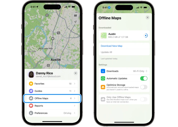 offline Apple Maps