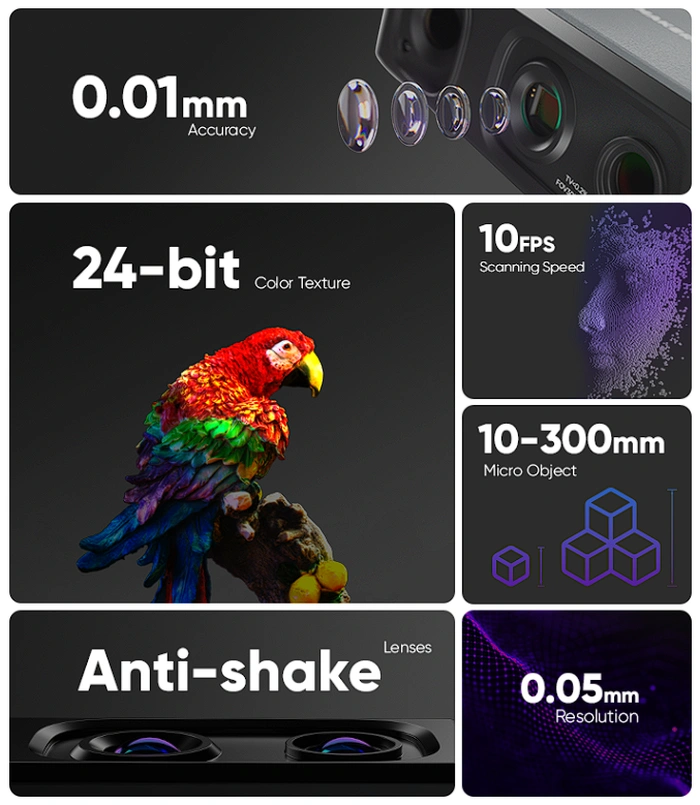 Seal smart 3D scanner features