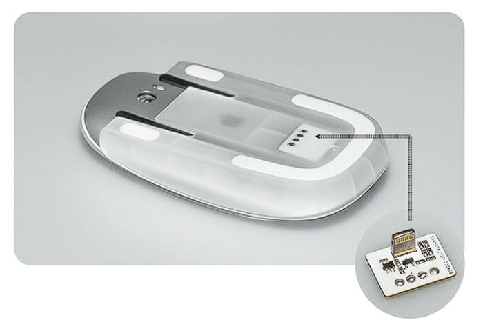 Magic Mouse desktop wireless charger cradle