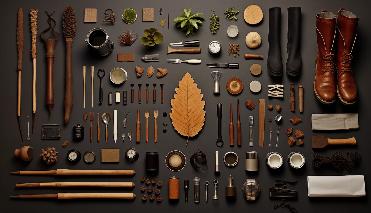 creating knolling photographs in Midjourney