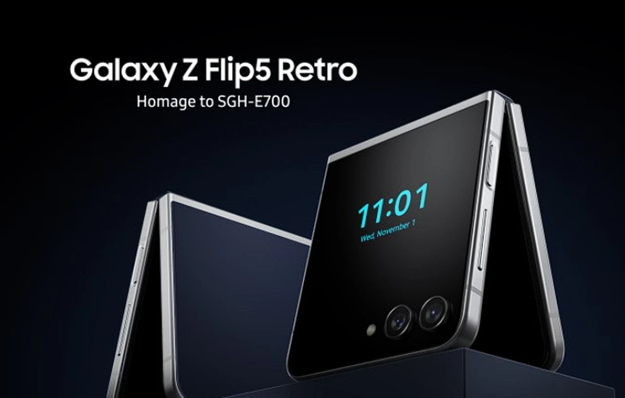 Samsung Galaxy Z Flip5 Retro folding phone