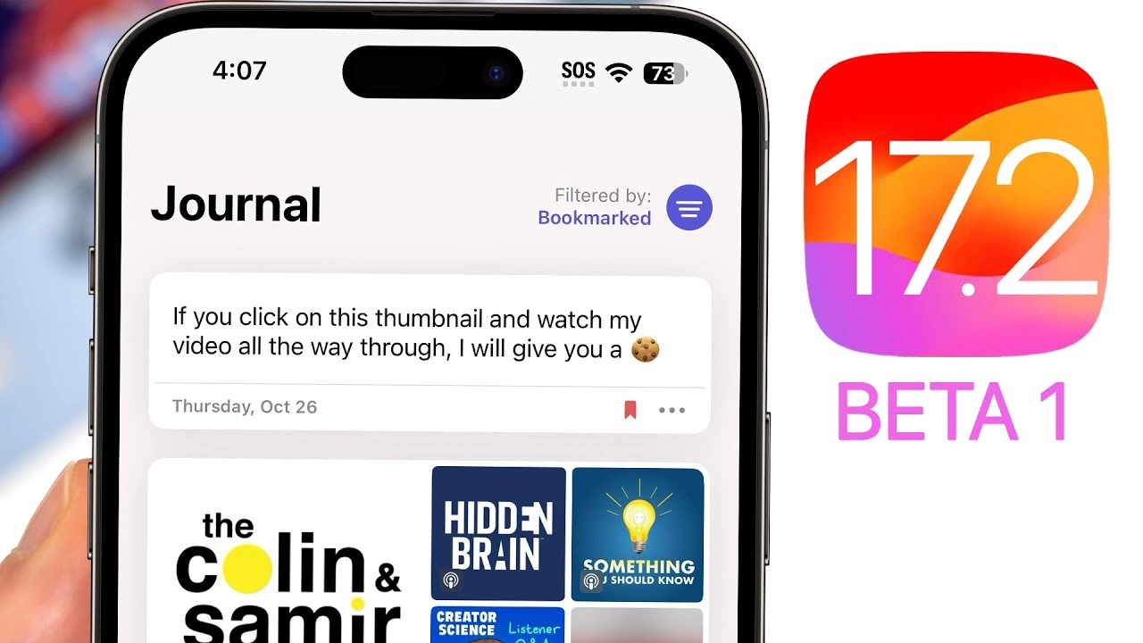 iOS 17.2 beta 1