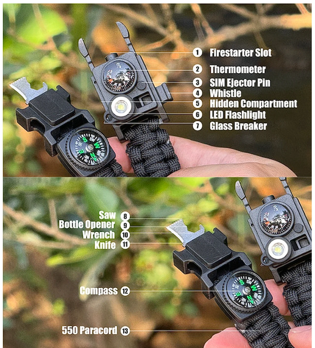 EDC Survival Bracelet