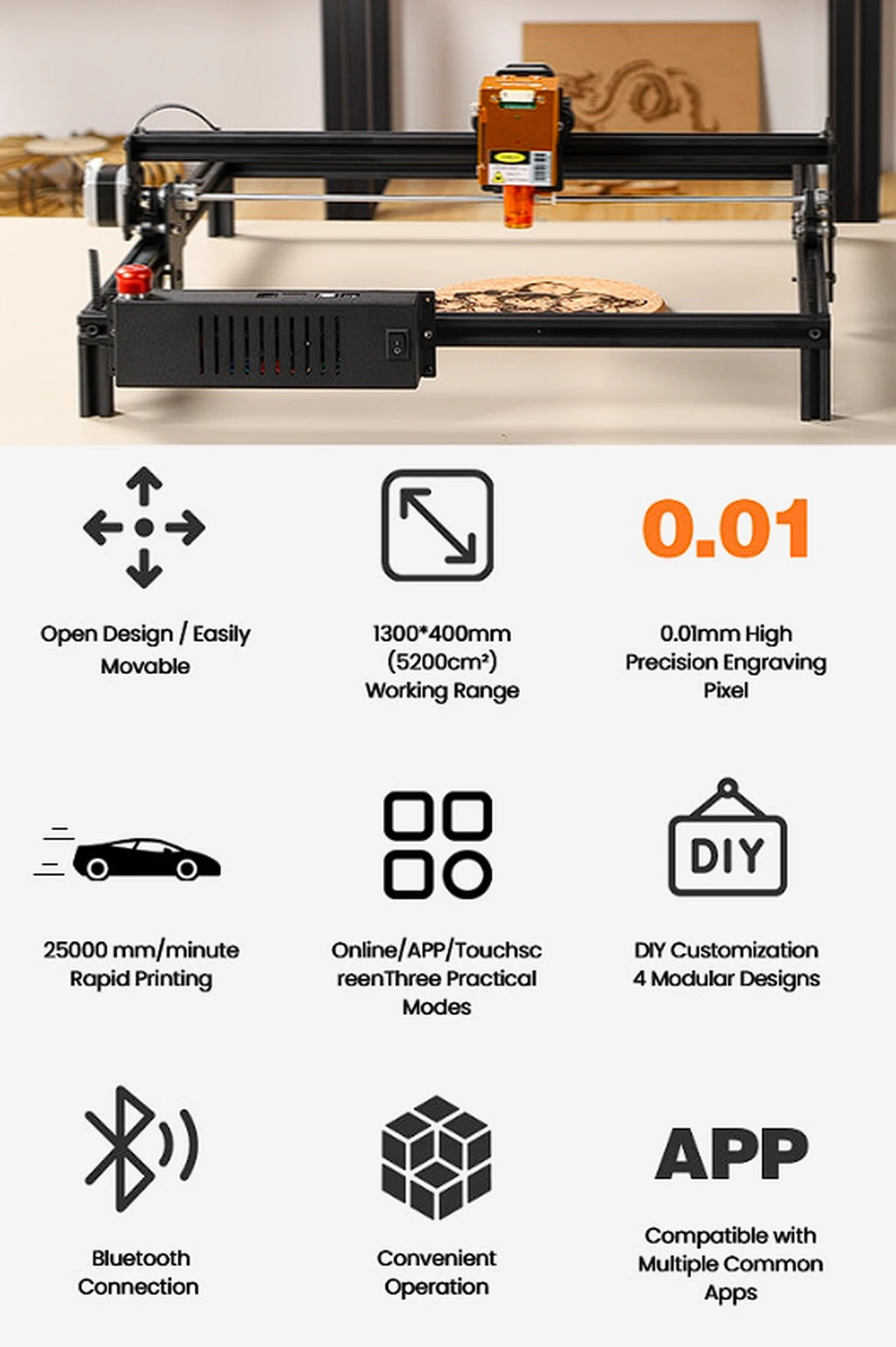 laser engraver features