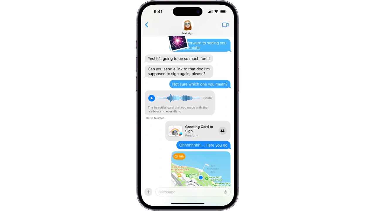 Apple RCS messages