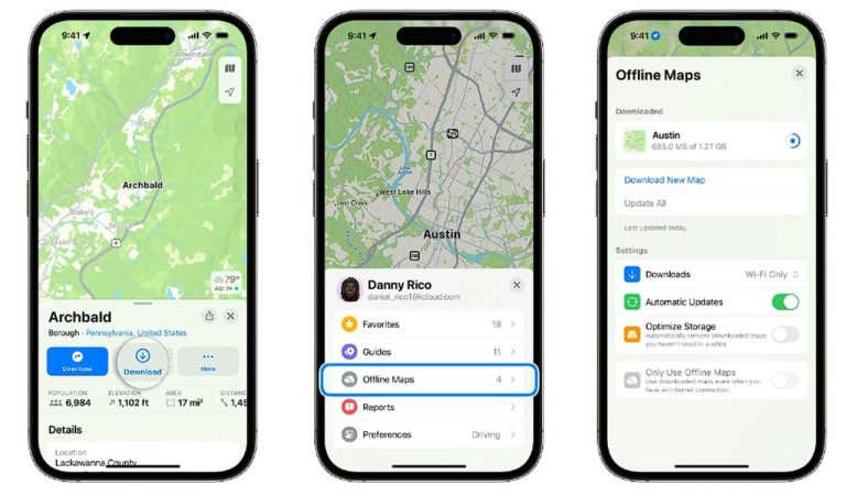 How to download iPhone maps for offline use