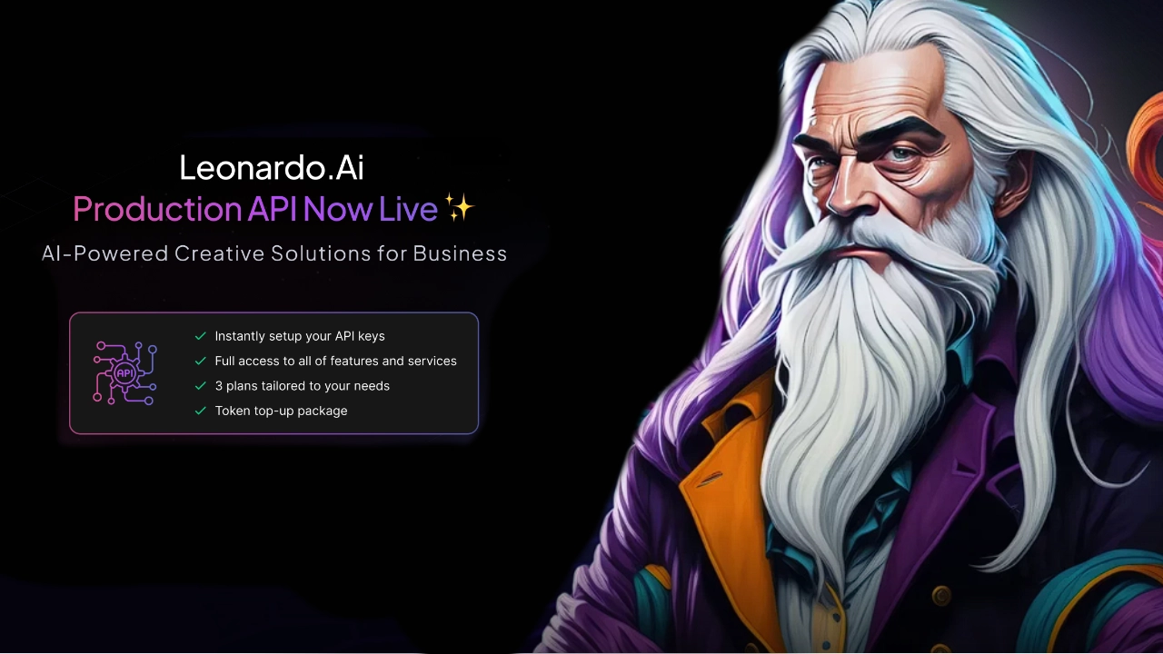 Leonardo AI production API now live