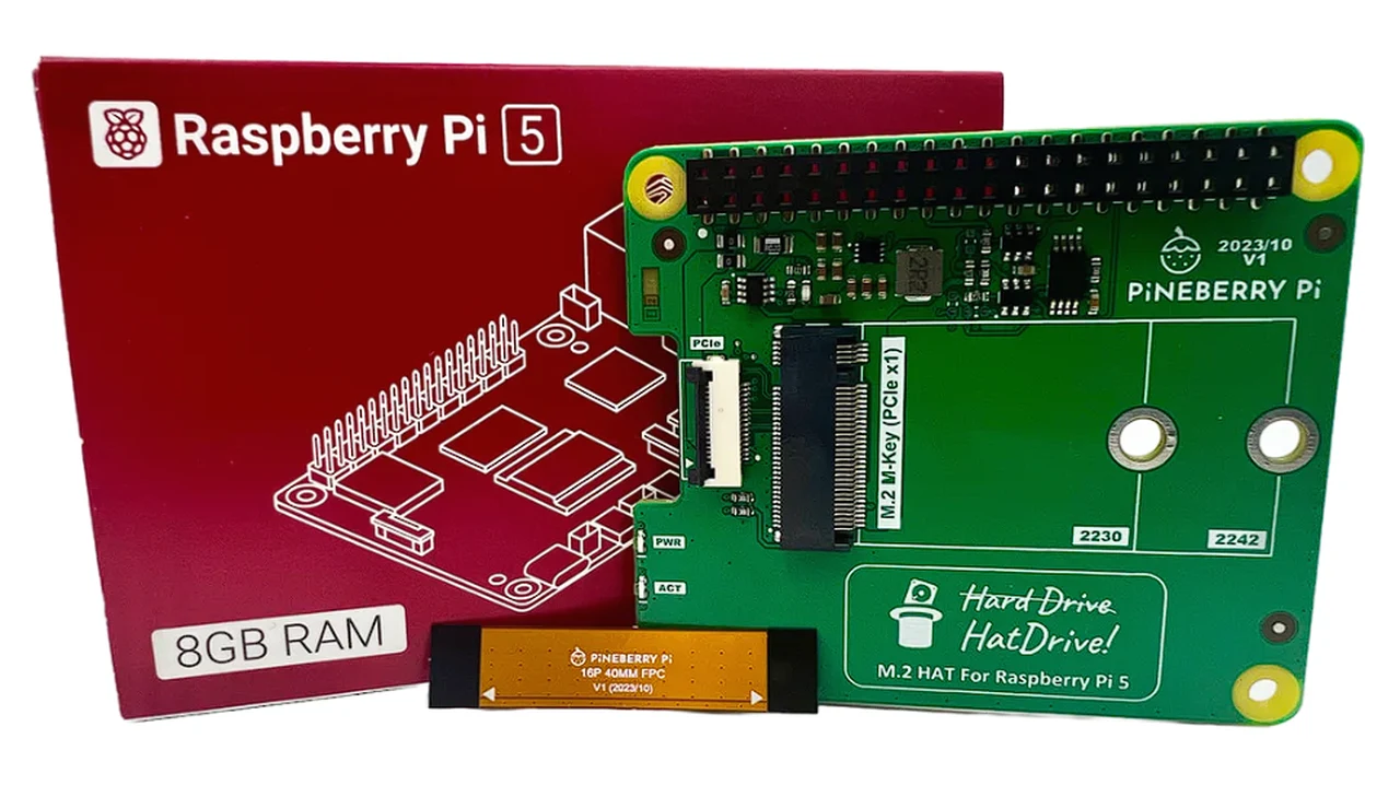 Raspberry Pi 5 NVMe SSDs using the HATDrive Top Edition and BM1