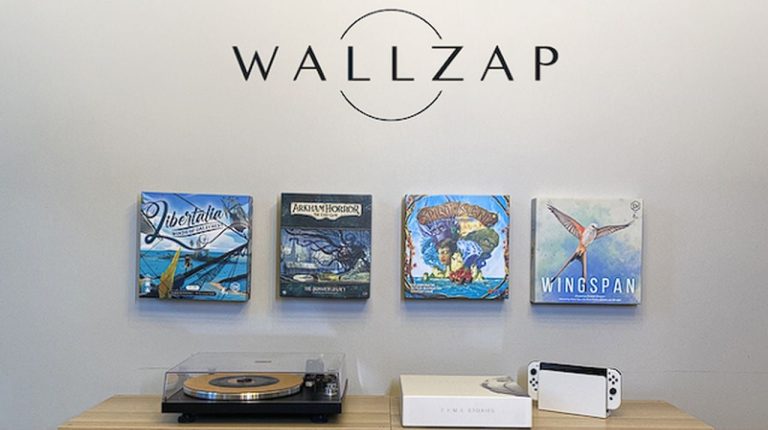 Display your board games on the wall using WALLZAP