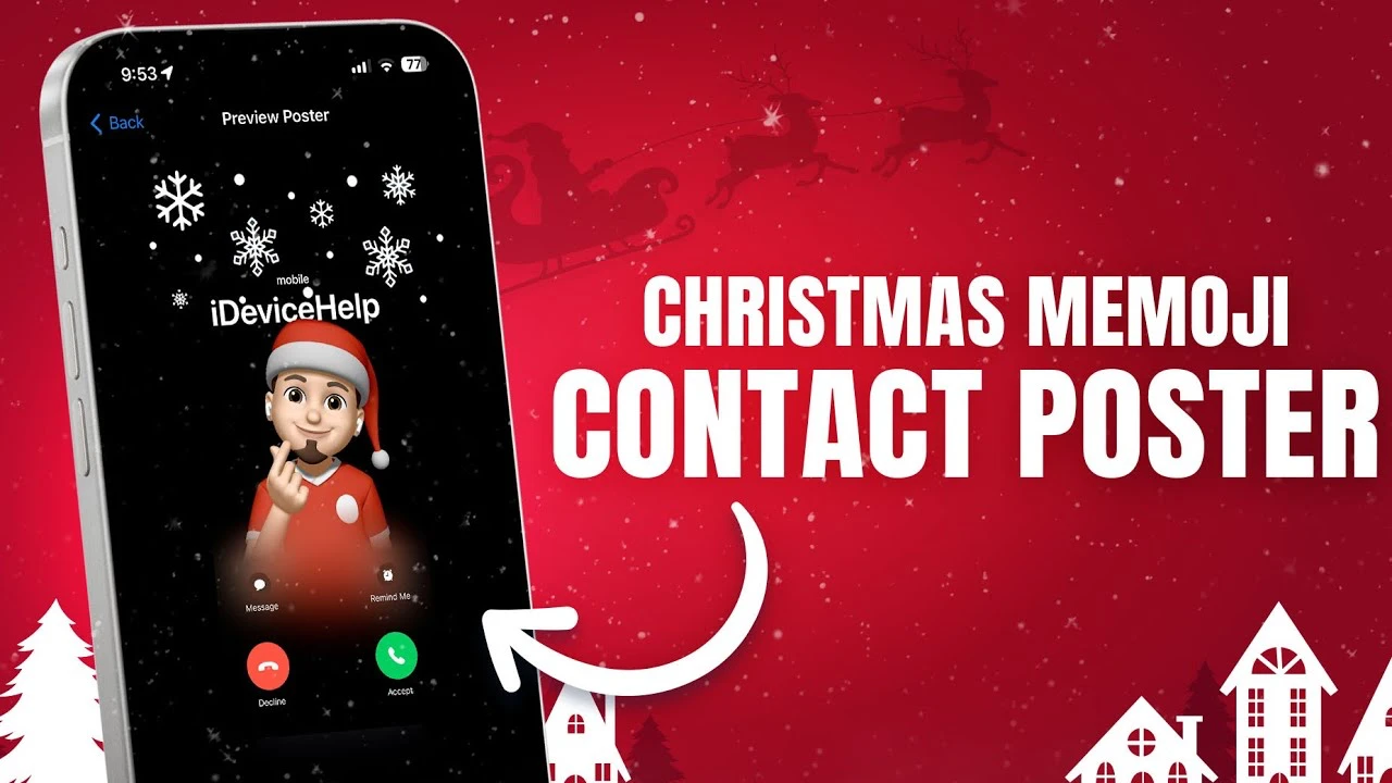 Christmas Contact Poster