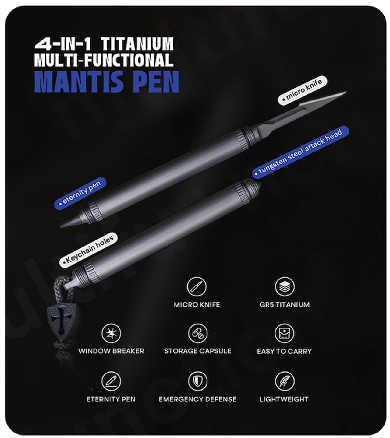 Mantis Pen multitool features