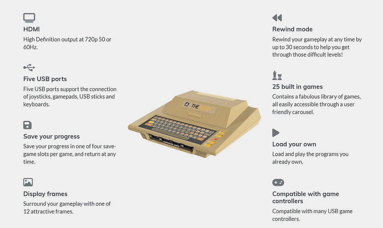 Atari 400 Mini features