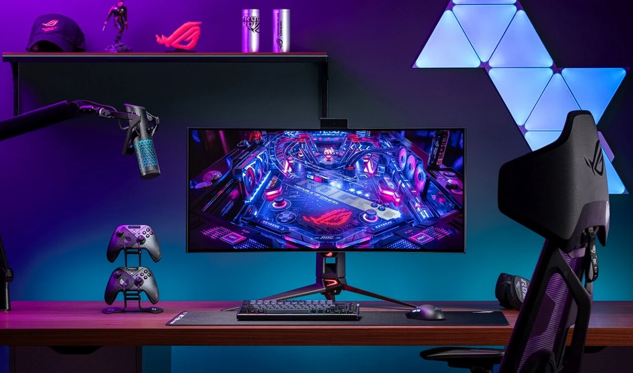 ASUS ROG Swift curved OLED gaming monitor ultrawide 800R