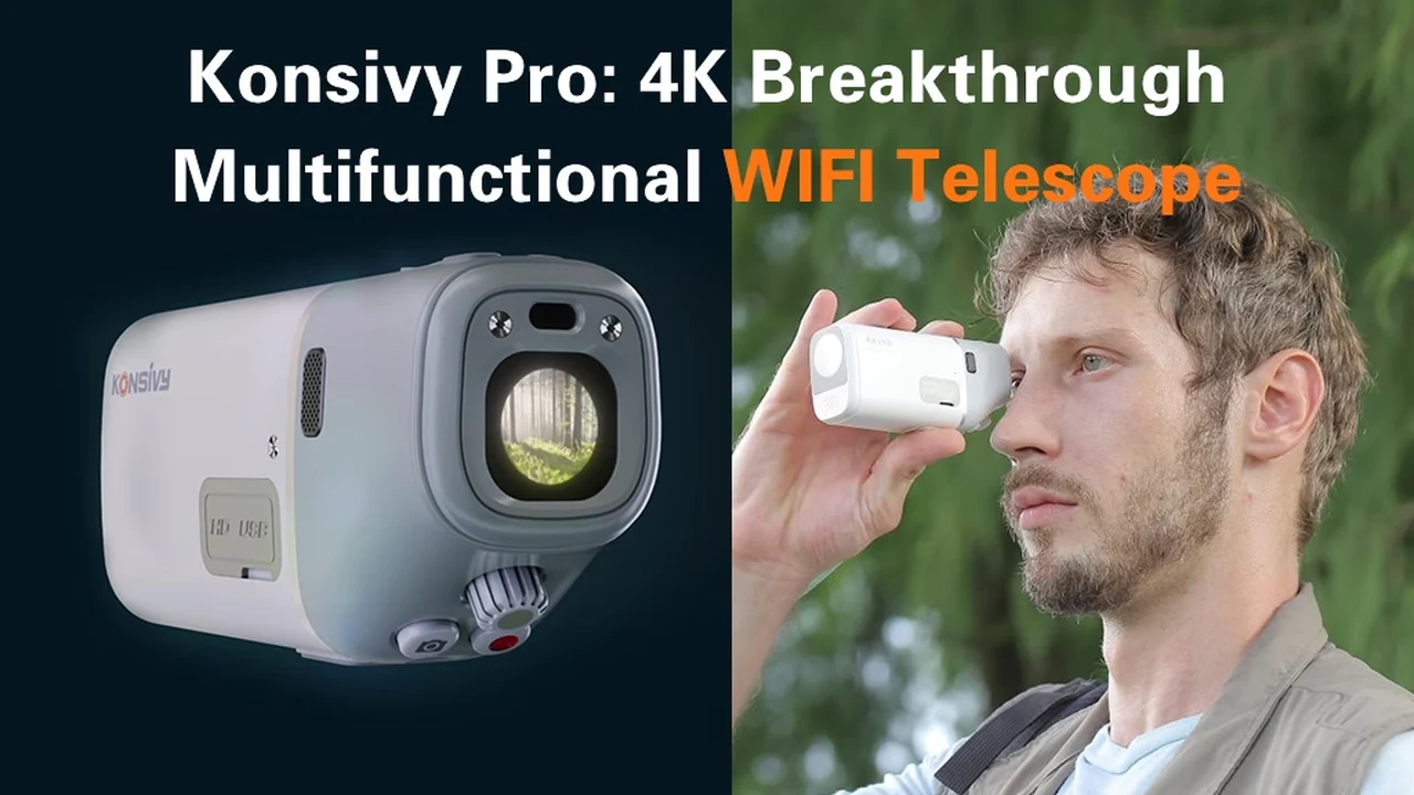 Konsivy Pro 4K multifunctional wireless telescope and camera