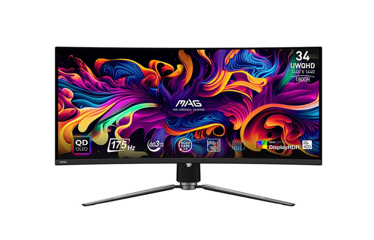 MSI MAG 341CQP QD-OLED gaming monitor