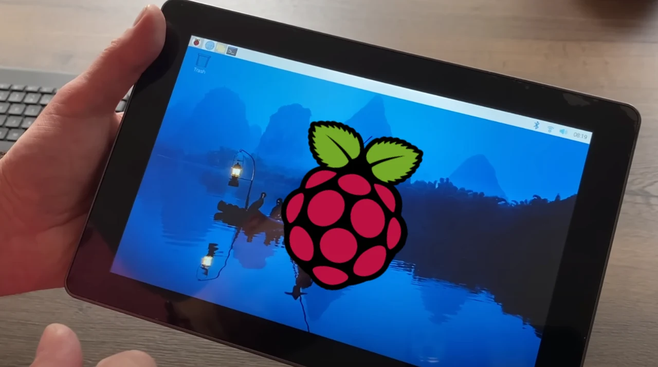 Raspberry Pi 5 tablet made using a RaspPad 3