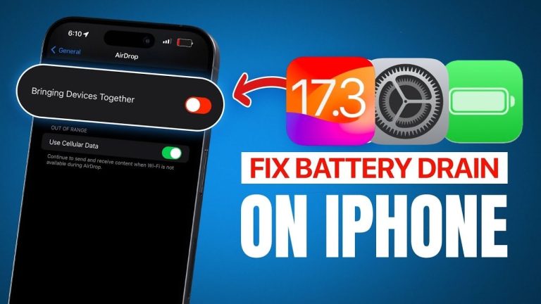 How to Fix iOS 17.3 Battery Drain (Video)