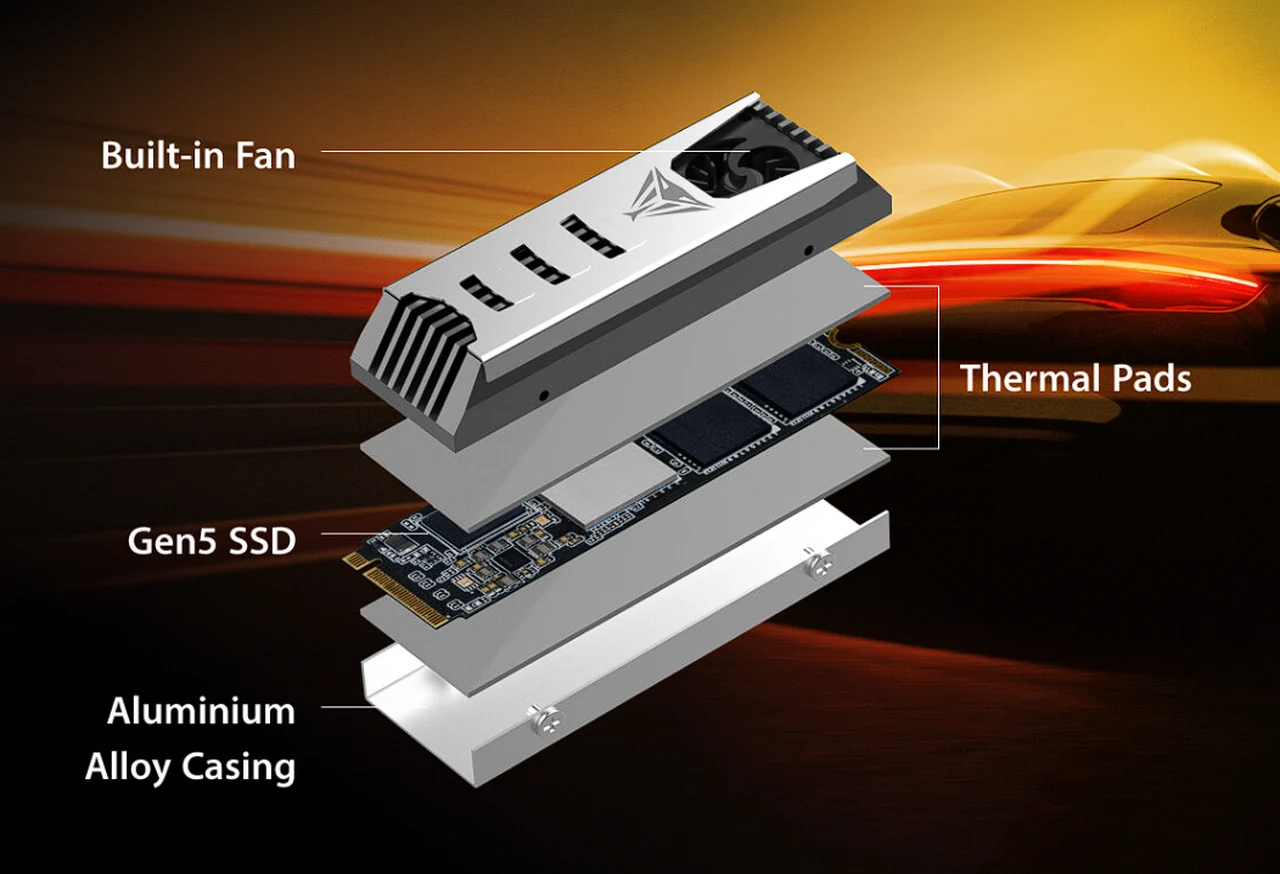 Viper PV553 fan cooled SSD