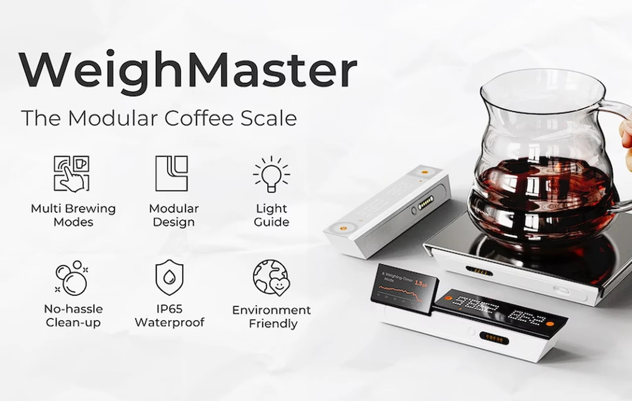 WeighMaster Modular coffee scales launches on Kickstarter