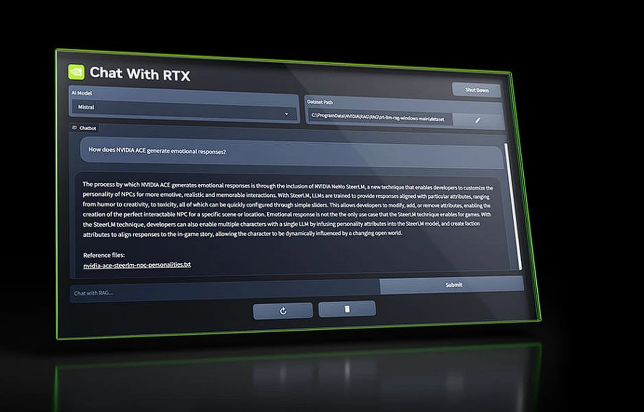 NVIDIA RTX AI PCs Chat Bot Demo