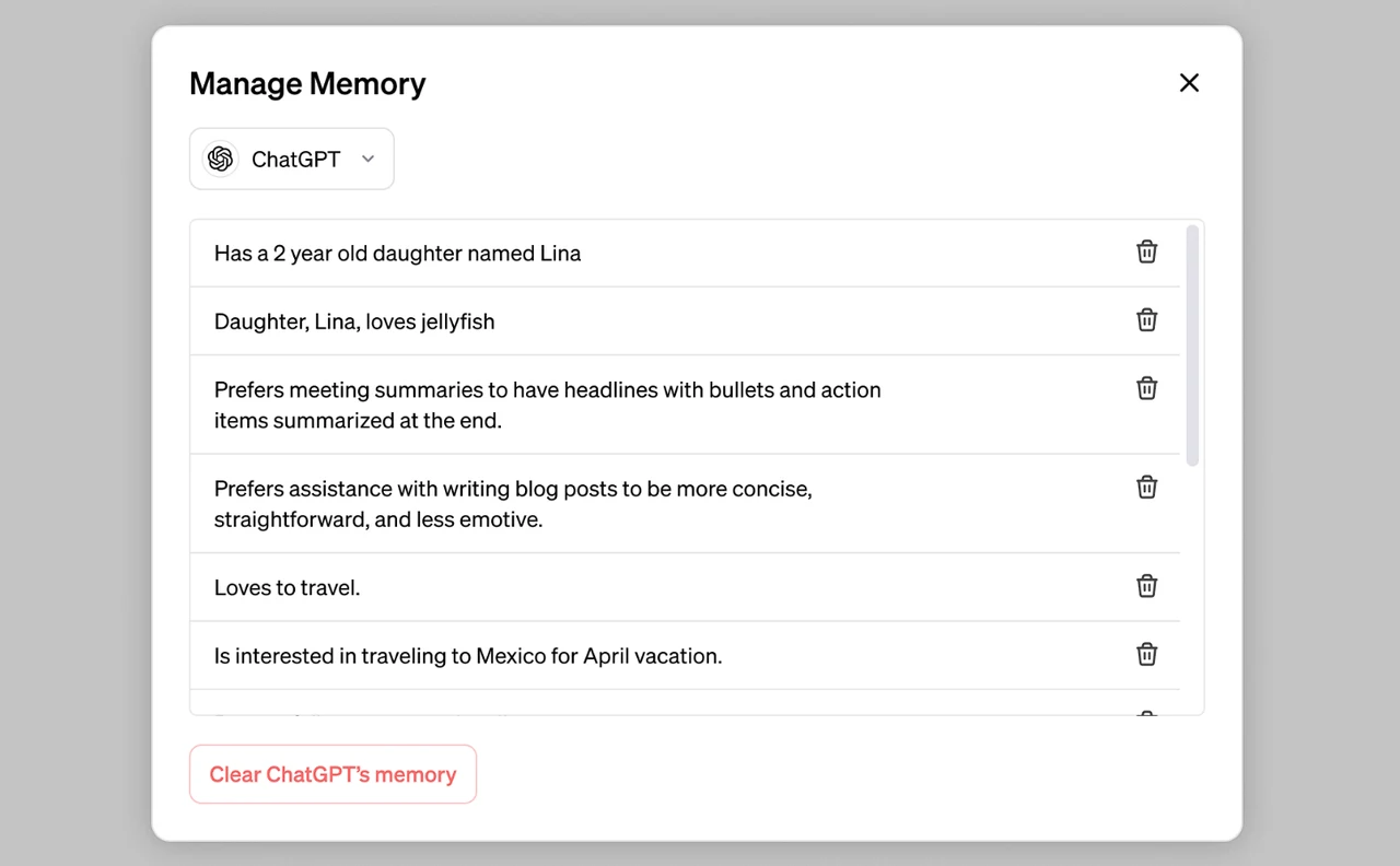 OpenAI announces ChatGPT Memory and new controls