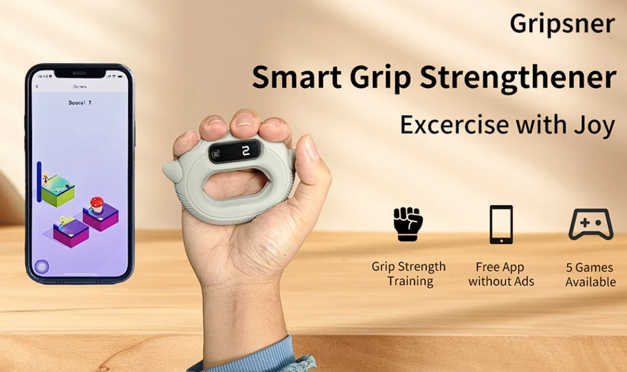 Smart grip strengthener and hand exerciser