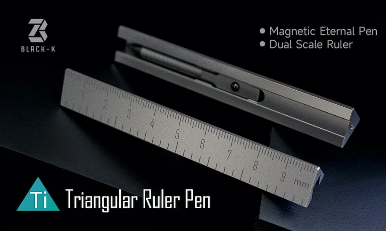 Ruler and pen sketching tool set