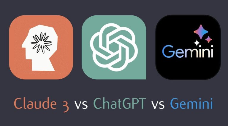 Claude 3 vs ChatGPT vs Gemini AI models compared