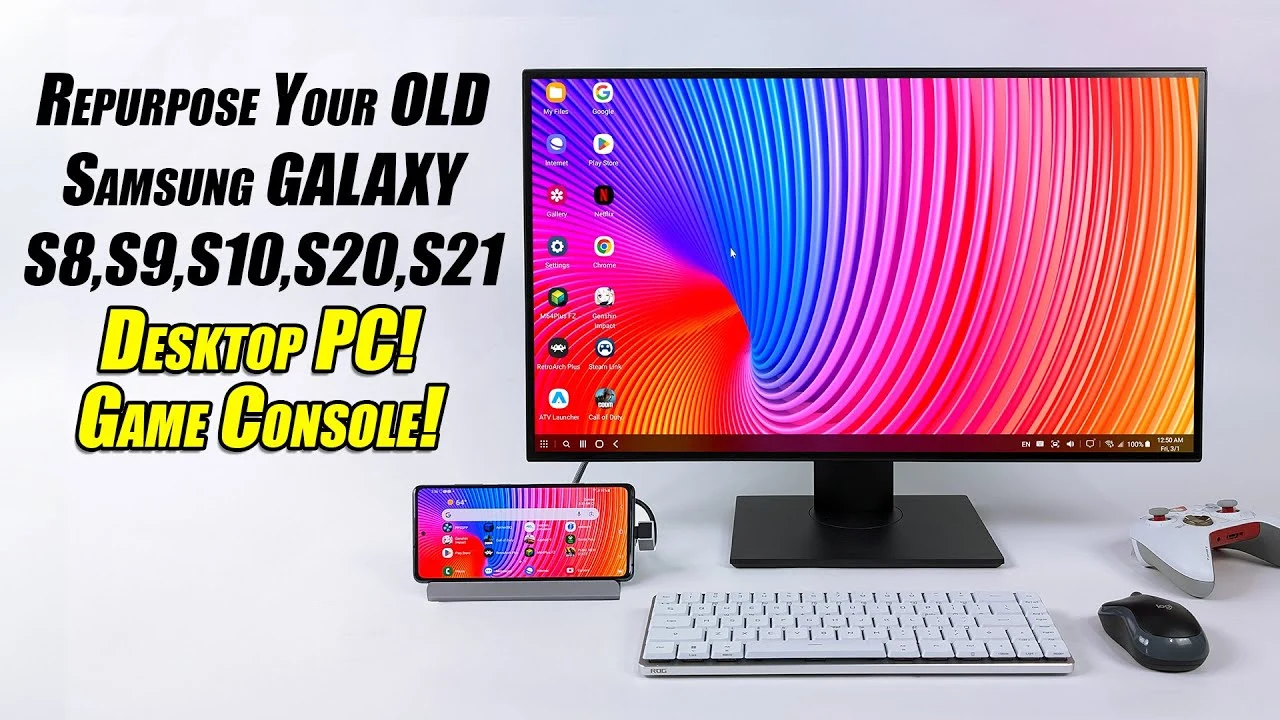 Easily convert your old Samsung Galaxy phone into a desktop PC